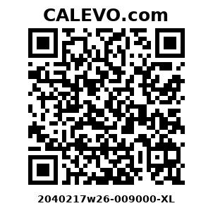 Calevo.com Preisschild 2040217w26-009000-XL