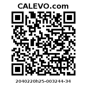 Calevo.com Preisschild 2040220h25-003244-34