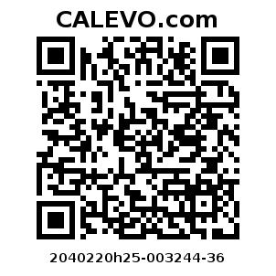 Calevo.com Preisschild 2040220h25-003244-36