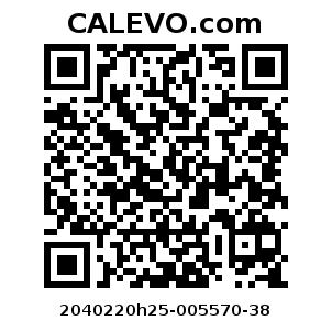 Calevo.com Preisschild 2040220h25-005570-38