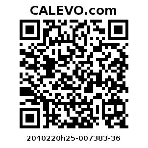 Calevo.com Preisschild 2040220h25-007383-36