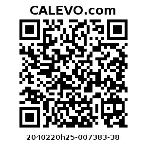Calevo.com Preisschild 2040220h25-007383-38