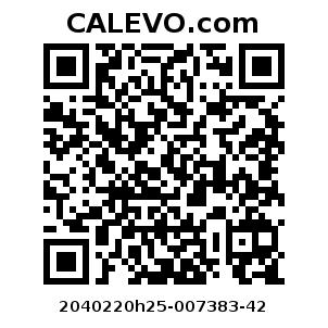 Calevo.com Preisschild 2040220h25-007383-42