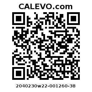 Calevo.com Preisschild 2040230w22-001260-38