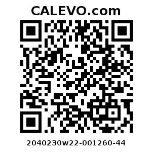 Calevo.com Preisschild 2040230w22-001260-44