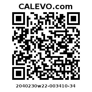 Calevo.com Preisschild 2040230w22-003410-34