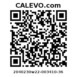 Calevo.com Preisschild 2040230w22-003410-36