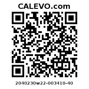 Calevo.com Preisschild 2040230w22-003410-40