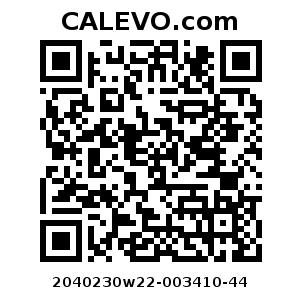 Calevo.com Preisschild 2040230w22-003410-44