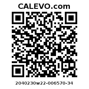 Calevo.com Preisschild 2040230w22-006570-34