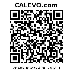 Calevo.com Preisschild 2040230w22-006570-38