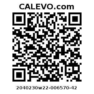 Calevo.com Preisschild 2040230w22-006570-42
