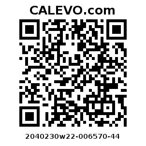 Calevo.com Preisschild 2040230w22-006570-44