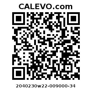 Calevo.com Preisschild 2040230w22-009000-34