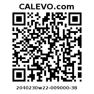 Calevo.com Preisschild 2040230w22-009000-38
