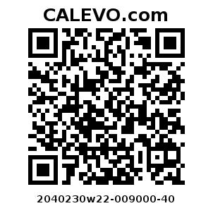 Calevo.com Preisschild 2040230w22-009000-40