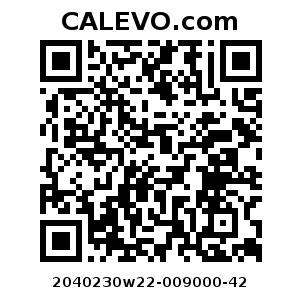 Calevo.com Preisschild 2040230w22-009000-42