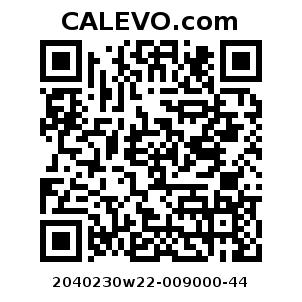 Calevo.com pricetag 2040230w22-009000-44