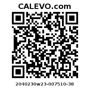 Calevo.com Preisschild 2040230w23-007510-38
