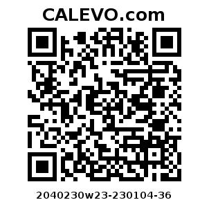 Calevo.com Preisschild 2040230w23-230104-36