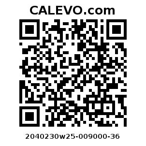 Calevo.com Preisschild 2040230w25-009000-36