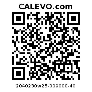 Calevo.com Preisschild 2040230w25-009000-40
