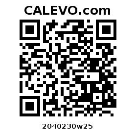 Calevo.com Preisschild 2040230w25