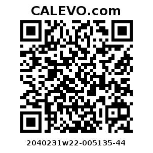 Calevo.com pricetag 2040231w22-005135-44