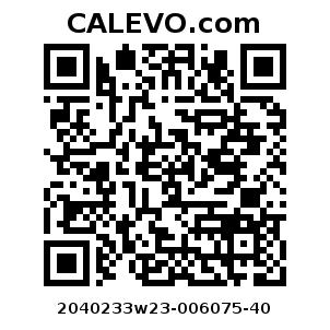 Calevo.com pricetag 2040233w23-006075-40
