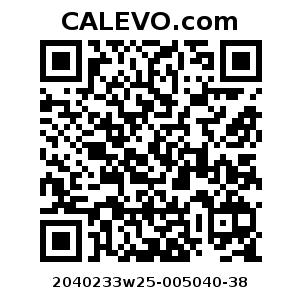 Calevo.com Preisschild 2040233w25-005040-38