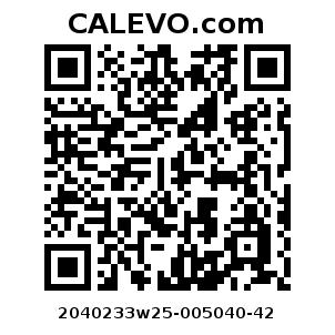 Calevo.com Preisschild 2040233w25-005040-42
