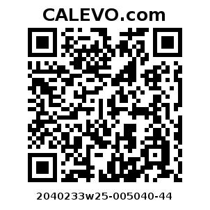 Calevo.com Preisschild 2040233w25-005040-44