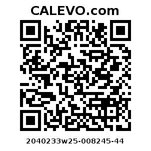 Calevo.com Preisschild 2040233w25-008245-44