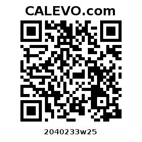 Calevo.com Preisschild 2040233w25