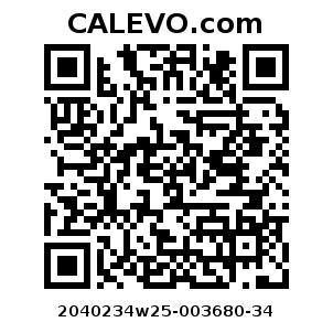Calevo.com Preisschild 2040234w25-003680-34