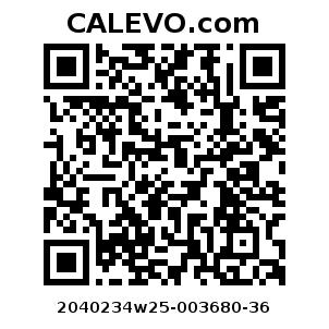 Calevo.com Preisschild 2040234w25-003680-36