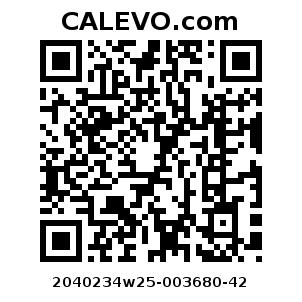 Calevo.com Preisschild 2040234w25-003680-42