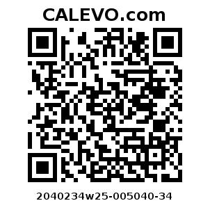 Calevo.com Preisschild 2040234w25-005040-34