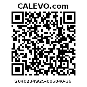 Calevo.com Preisschild 2040234w25-005040-36