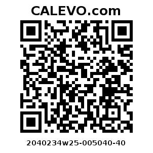 Calevo.com Preisschild 2040234w25-005040-40