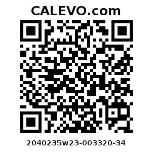 Calevo.com Preisschild 2040235w23-003320-34