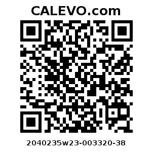 Calevo.com Preisschild 2040235w23-003320-38