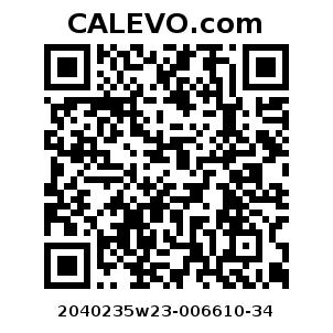 Calevo.com Preisschild 2040235w23-006610-34