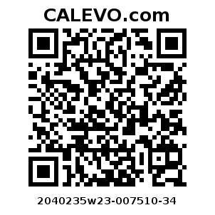 Calevo.com pricetag 2040235w23-007510-34