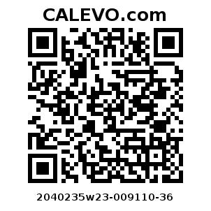 Calevo.com pricetag 2040235w23-009110-36