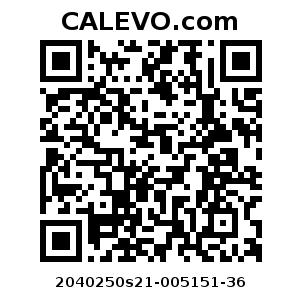 Calevo.com Preisschild 2040250s21-005151-36