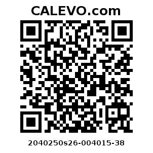 Calevo.com pricetag 2040250s26-004015-38