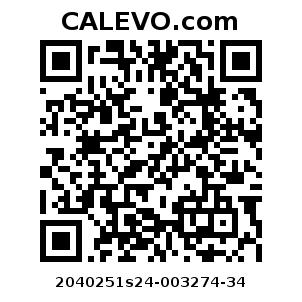 Calevo.com Preisschild 2040251s24-003274-34