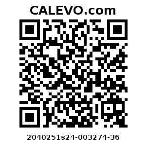 Calevo.com Preisschild 2040251s24-003274-36