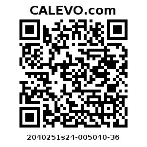 Calevo.com Preisschild 2040251s24-005040-36